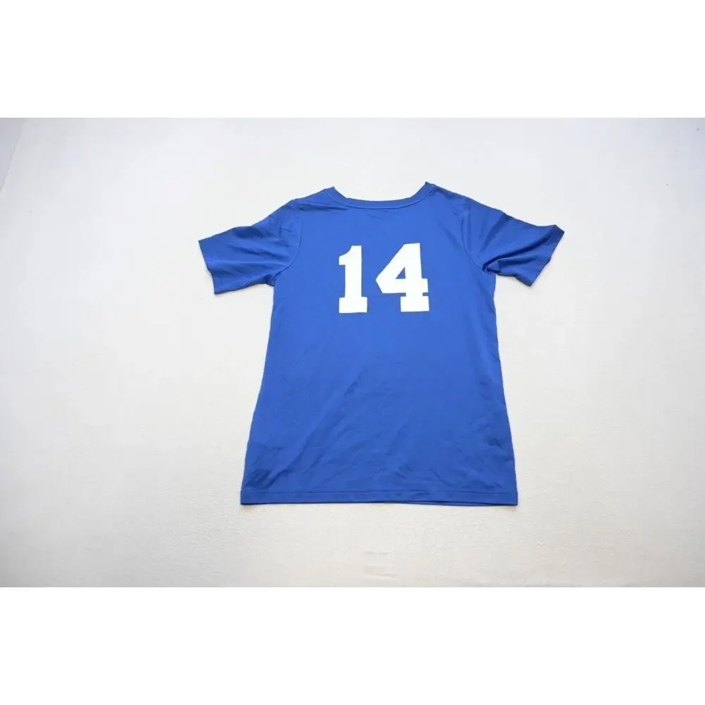 Nike Gym Shirt Dri‎ Fit MLB New York Mets Blue Athletic Tee Boys Size XL